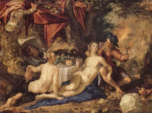 Joachim Wtewael Lot and His Daughter